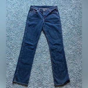 Wrangler Jet Riding Jeans Bootcut No Gap Waistband 9/10x36 32” 33” Long